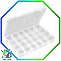 CAJA PLASTICA DE 24 DIVISIONES 19,5*13*3,5 CM