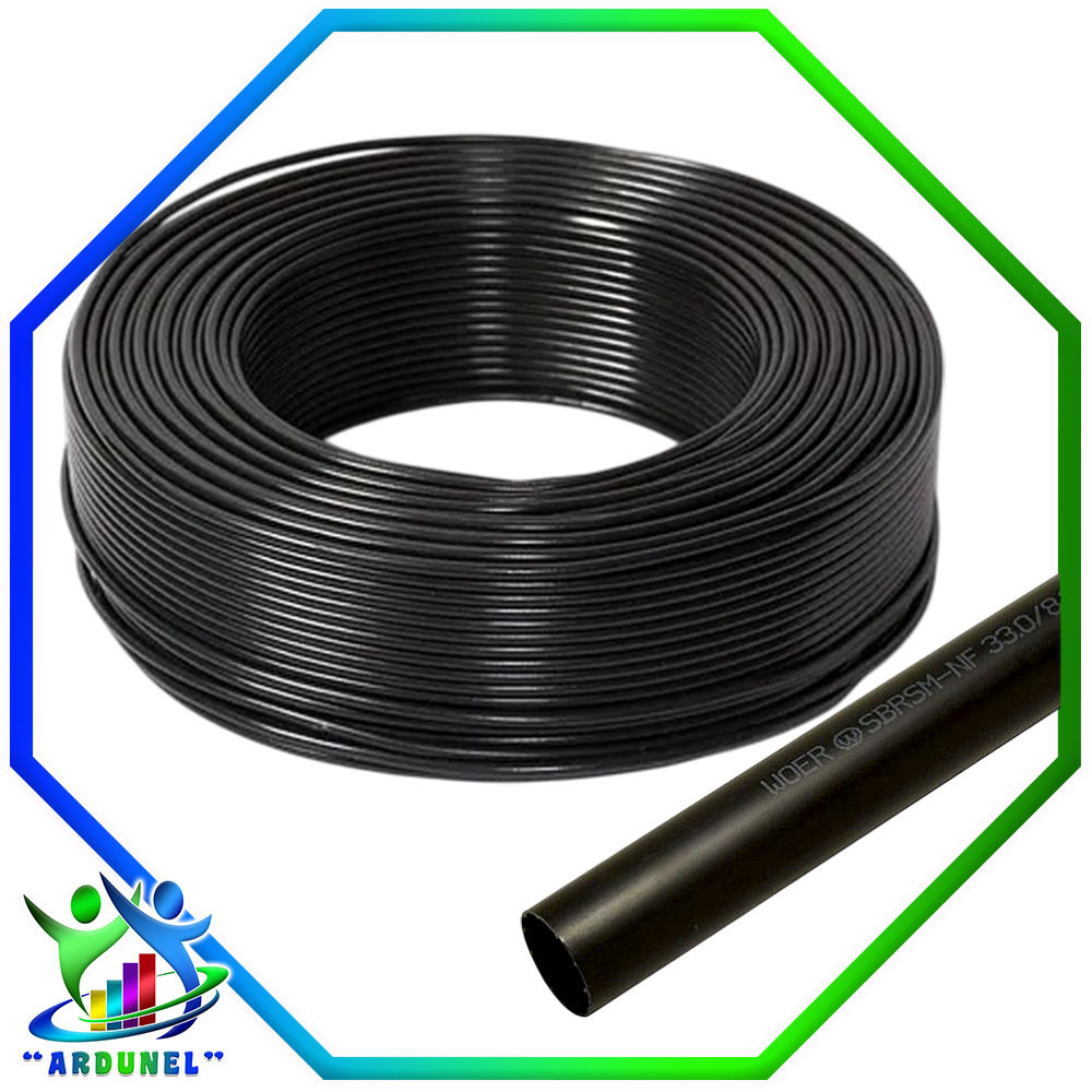 CABLE 8MM TERMOCONTRAIBLE NEGRO (X METRO)