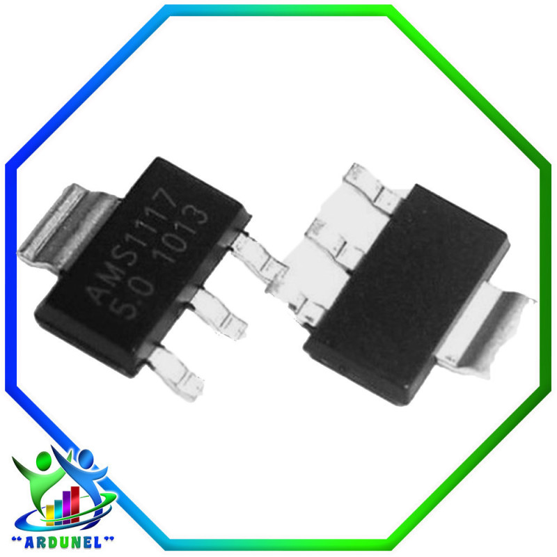 REGULADOR SMD AMS1117 SOT-223 5V (ORIGINAL)