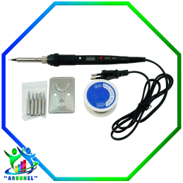 KIT DE SOLDADOR 908S 80W LCD REGULABLE 4 EN 1